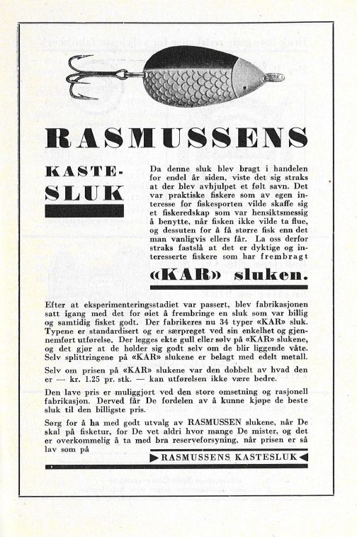 Fra magasinet Stangfiskeren 1938